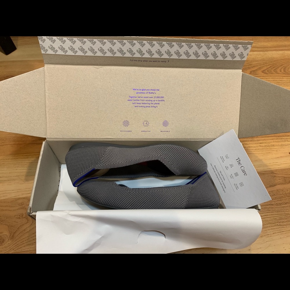 Rothy’s Flats in Charcoal